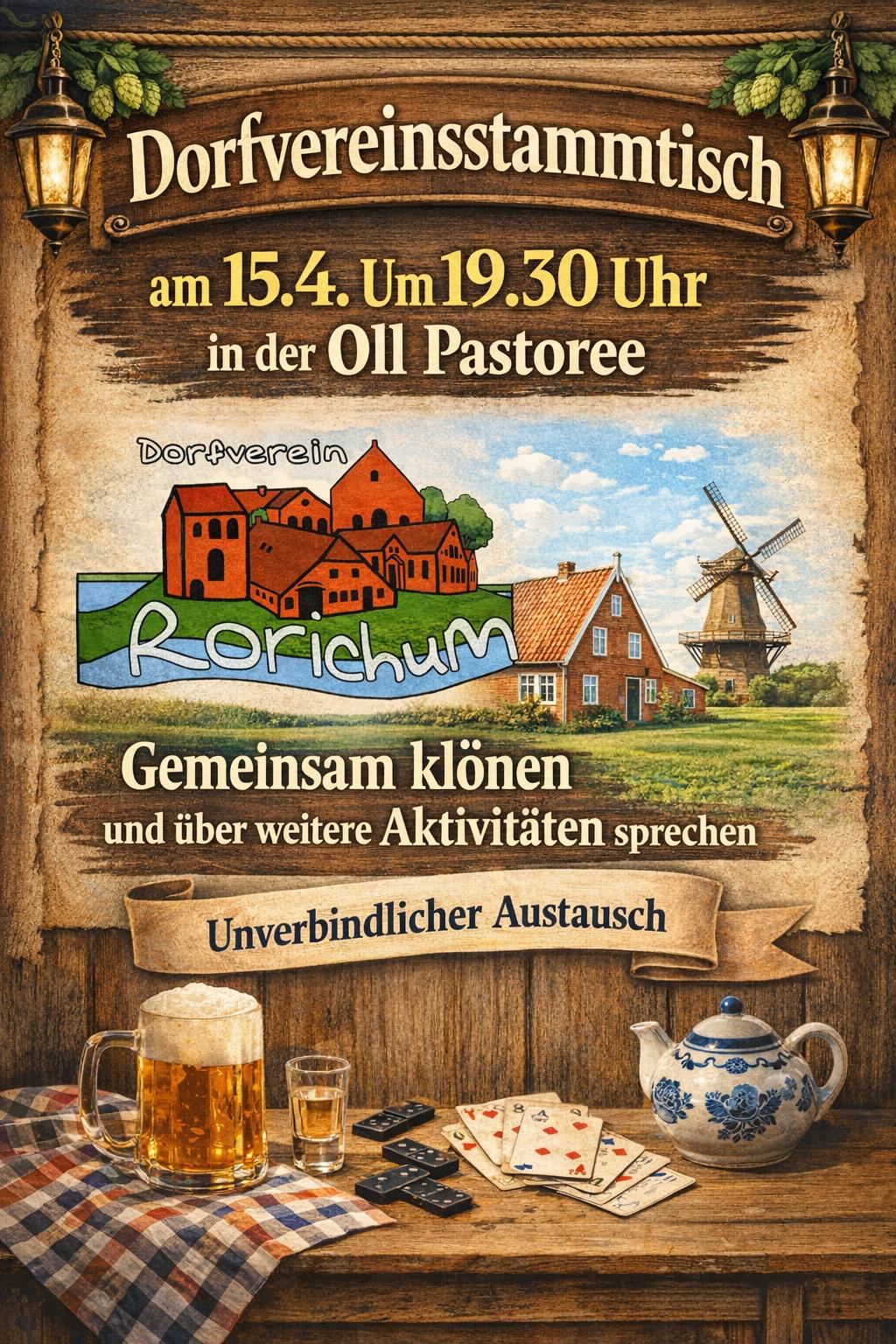 Dorfvereins-Stammtisch in Rorichum